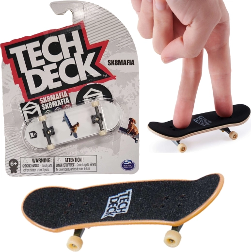 Tech Deck Fingerboard SK8Mafia Hündchen + Aufkleber