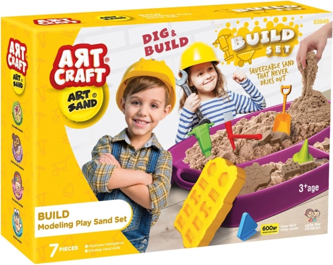 600 g kinetischer Sand in zwei Farben