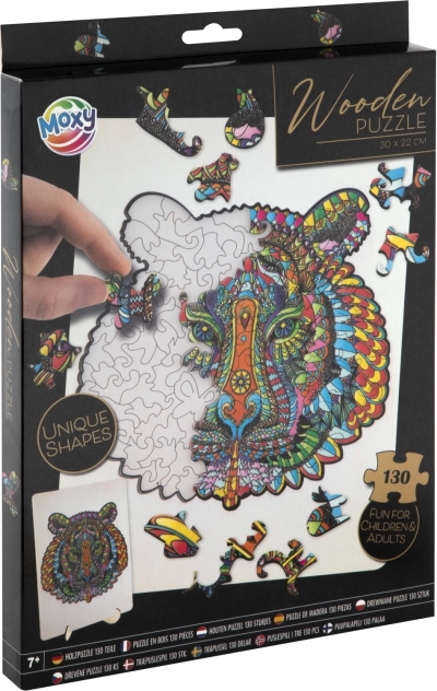 Moxy Umrisspuzzle Tiger 130 Teile