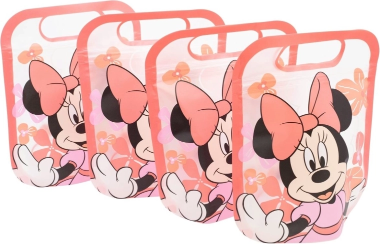 Set mit wiederverschließbaren Beuteln Minnie – 4 Stk.