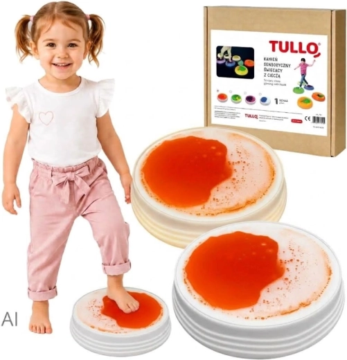 Tullo leuchtender sensorischer Flüssigkeitsstein, gelb