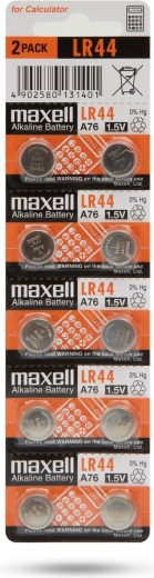 Alkalische Knopfzellenbatterien LR44W 1,5 V – 10 Stück