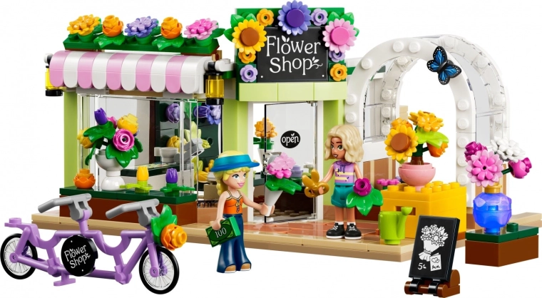 Blumengeschäft voller Details für das Rollenspiel im Laden
