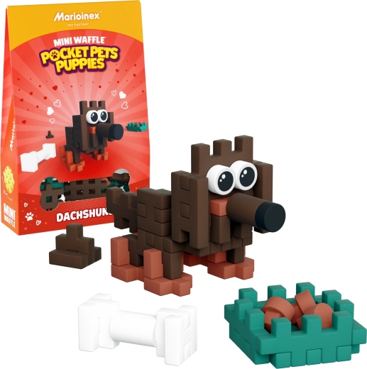 Mini Waffle Pocket Pets Bauset – Dackel von Marioinex