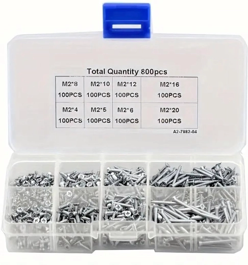 800 Stück in einem übersichtlichen Organizer