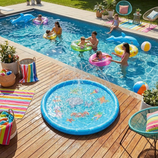 Weicher Bereich für Wasserspiele