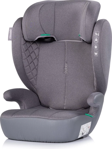 Chipolino Kindersitz Cyber i-Size 100–150 cm platinum