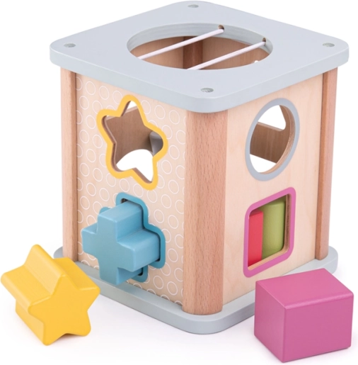 Bigjigs Toys Motorikwürfel Blau