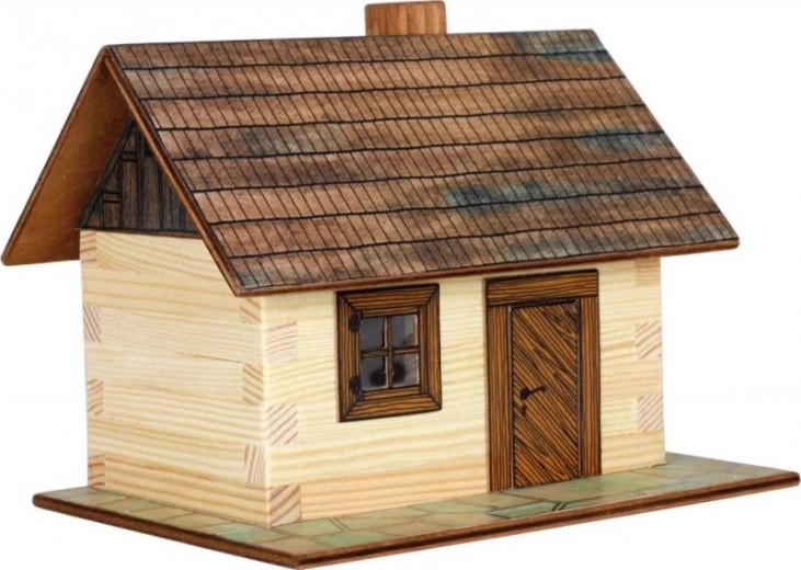 Holz-Klebebausatz – Blockhaus WALACHIA 1:32