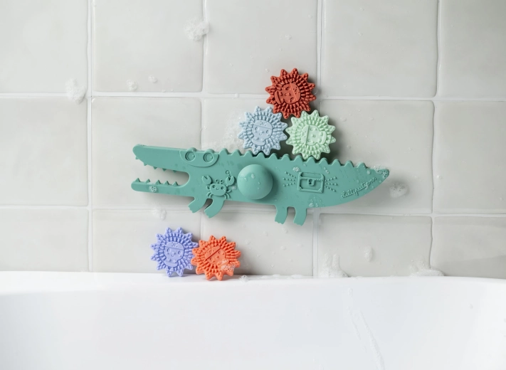 Lilliputiens Balance-Spiel für die Badewanne Krokodil