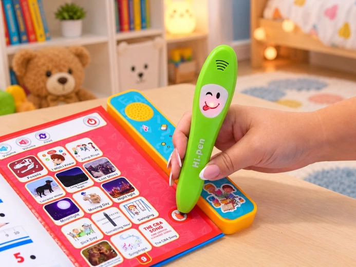 Interaktives Bedienfeld und sprechender Stift