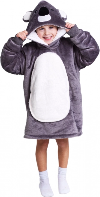 Warme TV-Decke mit Kapuze für Kinder Cozy Noxxiez Koala