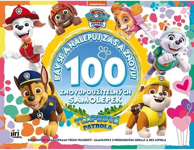 PAW Patrol – Wiederverwendbare Sticker mit bunten Hintergründen