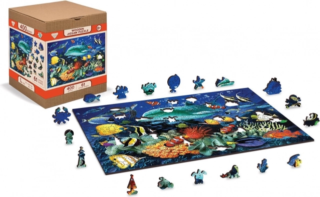 Holzpuzzle Unterwasser-Abenteuer 2-in-1, 400 Teile