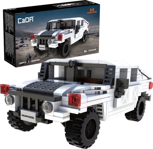 CaDA Humvee weißes Geländewagen-Bauset