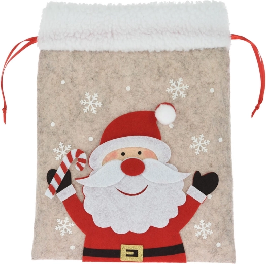 Weicher Filz und flauschiger Rand für einen festlichen Look
