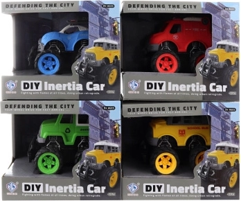 Schraubauto mit großen Schwungrädern