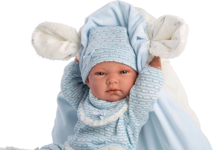 Schmusetuch und Kissen als Unterlage