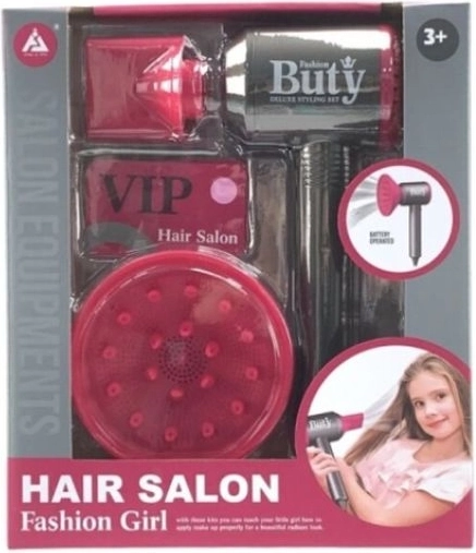 Kinder-Friseurset mit Sound-Föhn „Hair salon – Fashion girl“