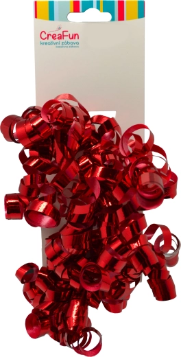 Geschenk-Metallic-Schleife rot, 2 Stk (6 mm)