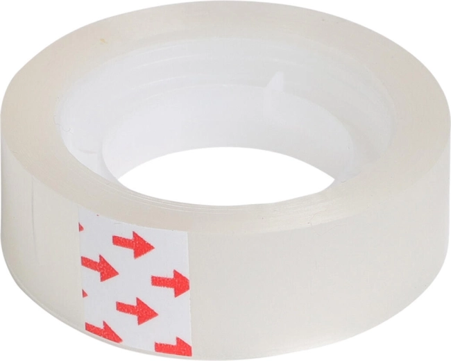 Transparenter Klebefilm 15 mm × 20 m, Packung mit 5 Stück