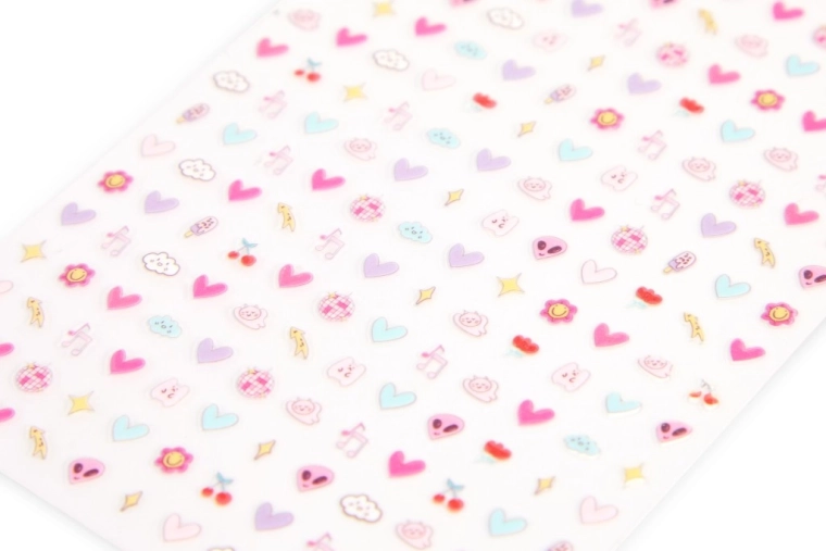 Glänzende, kleine Sticker