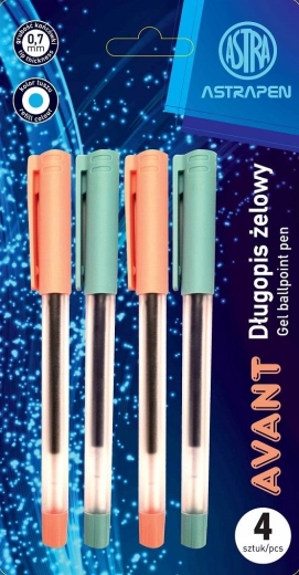 Gelschreiber ASTRA Avant 0,7 mm, Set 4 Stk.
