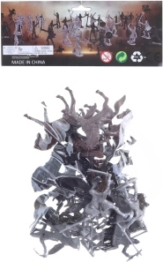 Ritter im Beutel – Kunststoff-Set mit Rittern und Pferden