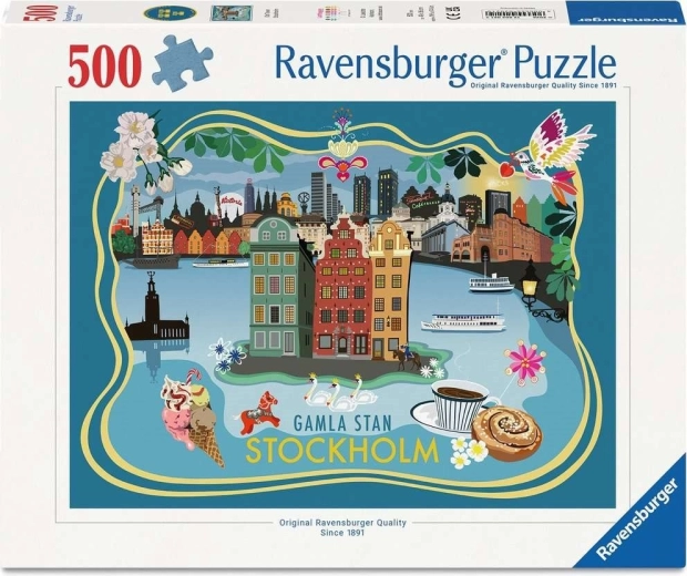 Ravensburger Puzzle Altstadt Stockholm 500 Teile
