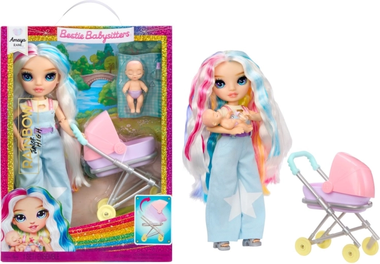 Rainbow High Junior Fashion Puppen-Babysitterin Amaya