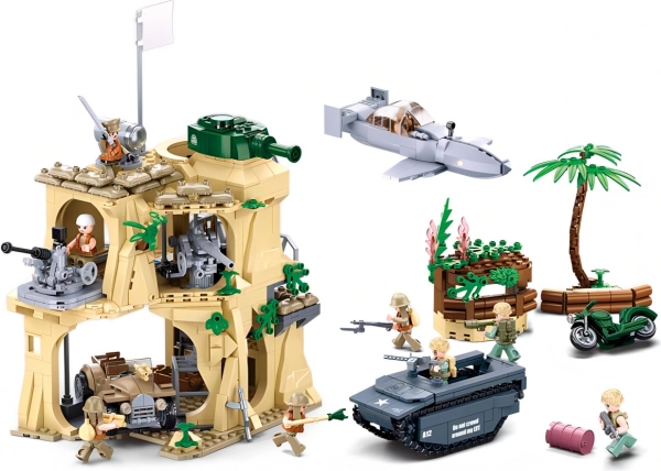 Sluban Army WW2 Schlacht um Iwo Jima Baukasten