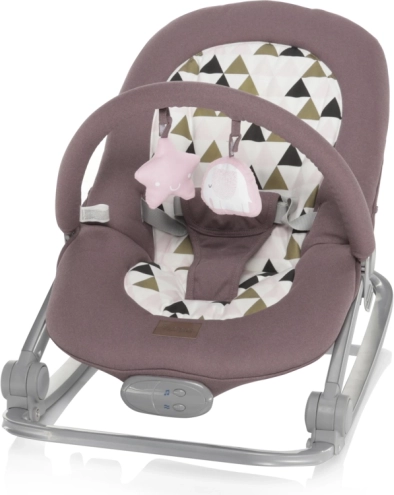 Babywippe Relax mit rosa Dreiecken