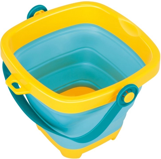 Faltbarer Silikoneimer spart Platz