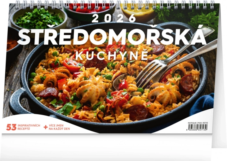 Tischkalender Mittelmeerküche 2026