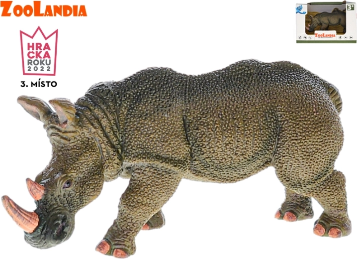 Zoolandia Nashorn – Kunststofffigur 14 cm