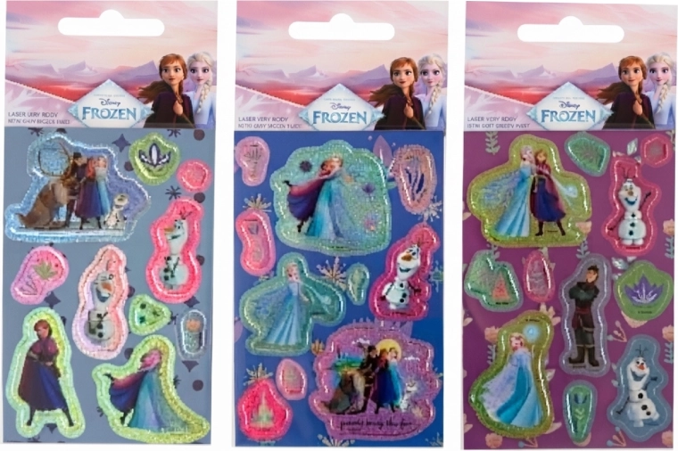 Set Laser-Sticker Frozen – Die Eiskönigin (3 Bögen)