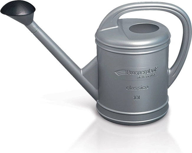 Gießkanne Classico 10 l – Prosperplast, silbern