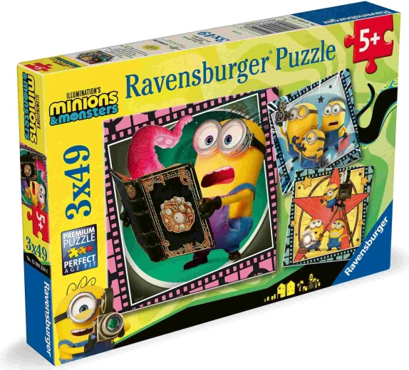 Puzzle Minions 3, 3 × 49 Teile