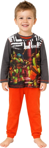 Jungenpyjama Teenage Mutant Ninja Turtles anthrazit-orange