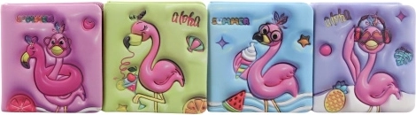 Notizbuch mit lustigem Flamingo