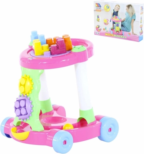 Molto Lauflernwagen mit Bausteinen