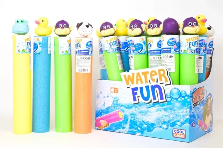 Schaumstoff-Wasserpumpe mit Tiermotiven 26 cm (24 Stk.)