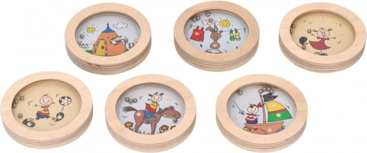 Holzfähigkeits-Spiel – Lustige Figuren