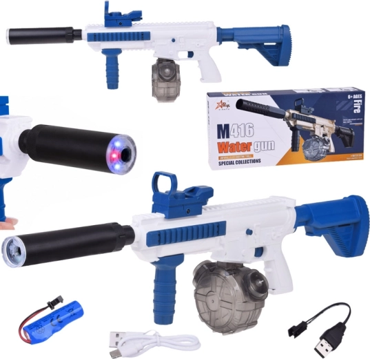 Elektrische Wasserpistole M416 mit Automatik-Sprühfunktion