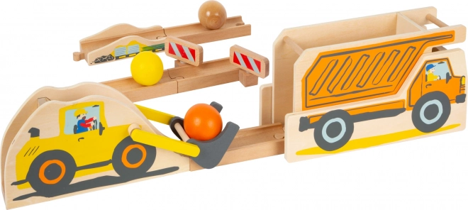 Kugelbahn Baumaschinen small foot, 10 Teile