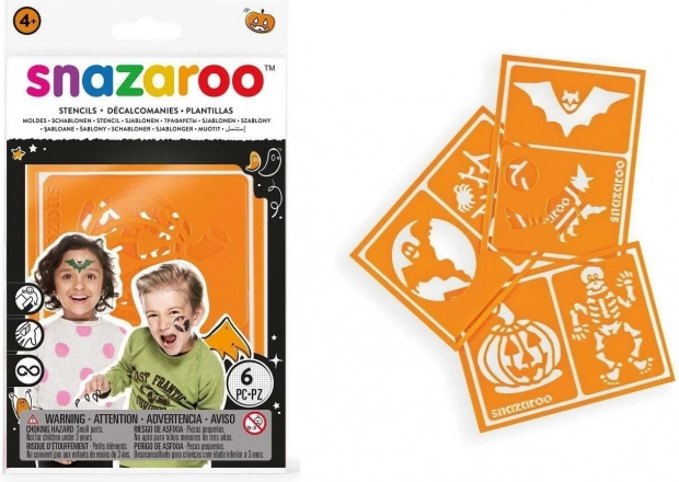 Schablonen für Gesichtsfarben SNAZAROO 6 Stk. – Halloween