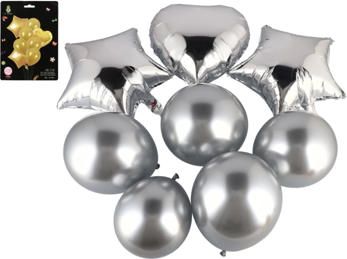 Set aufblasbarer Ballons mit Herz – 8 Stück