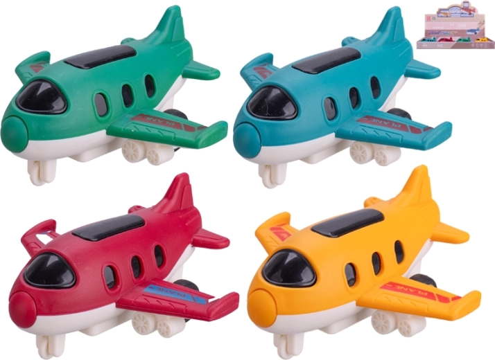 Schwungrad-Flugzeug 9,5 cm – robustes Spielzeug aus Kunststoff für Kinder