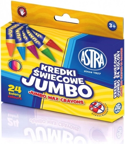 Jumbo-Wachsmalstifte 24 Stk ASTRA