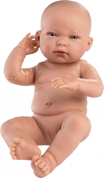 Llorens New Born Mädchen – realistische Puppe mit Ganzvinylkörper 43 cm